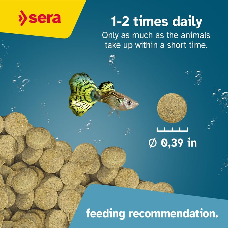 Sera O-Nip Stickies 100 Tabs 2.1 oz | Complete Feed for All Ornamental Fish | Adhesive Tablets Stick to The Aquarium Glass | High Protein | No Dyes & Preservatives | with Bloodworms, Krill & Tubifex - Image 3